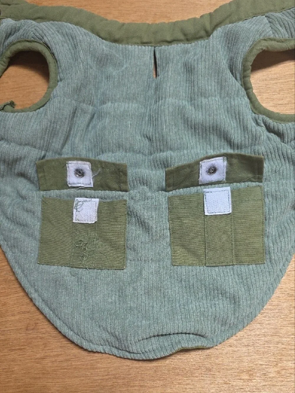 Light Olive Ribbed Pet Vest SZ S